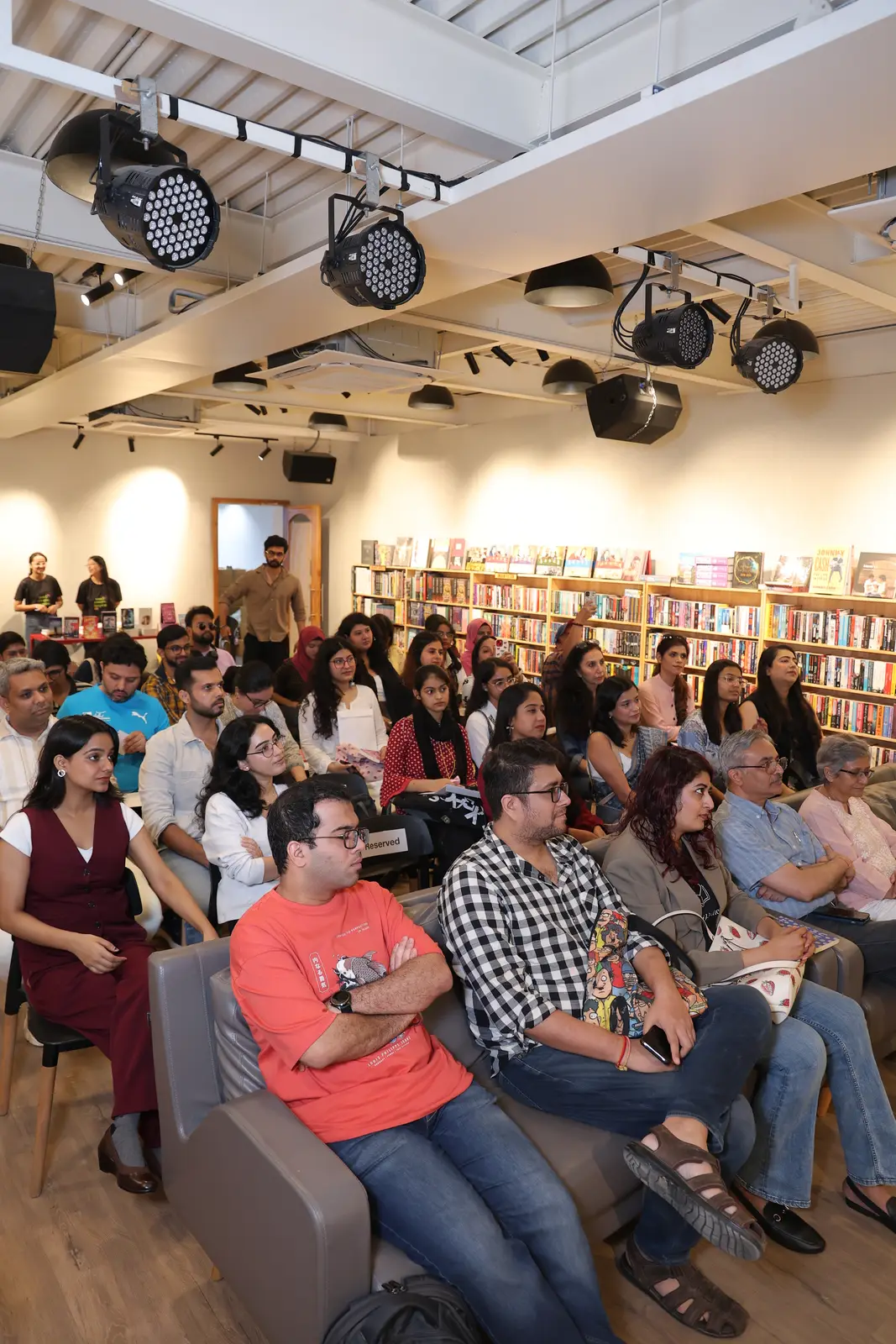 A full house at the bookstore